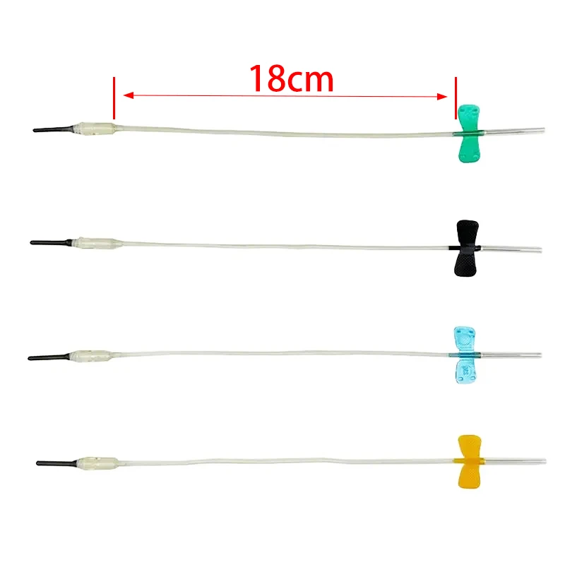 50-500 Pieces Disposable Butterfly-Type Blood Collection Needles Double-Wing Blood Sampling Needles for Pets Dogs and Cats