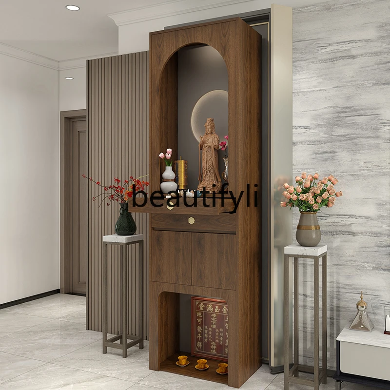 Bodhisattva offering table worshiping incense platform Guanyin offering standing cabinet land lord god altar cabinet