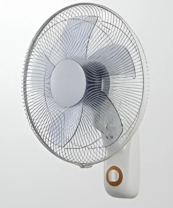 Modern Low Profile 18 Inch Digital Wall Fan Metal Blades Remote Control Timer Energy Efficient Home Use