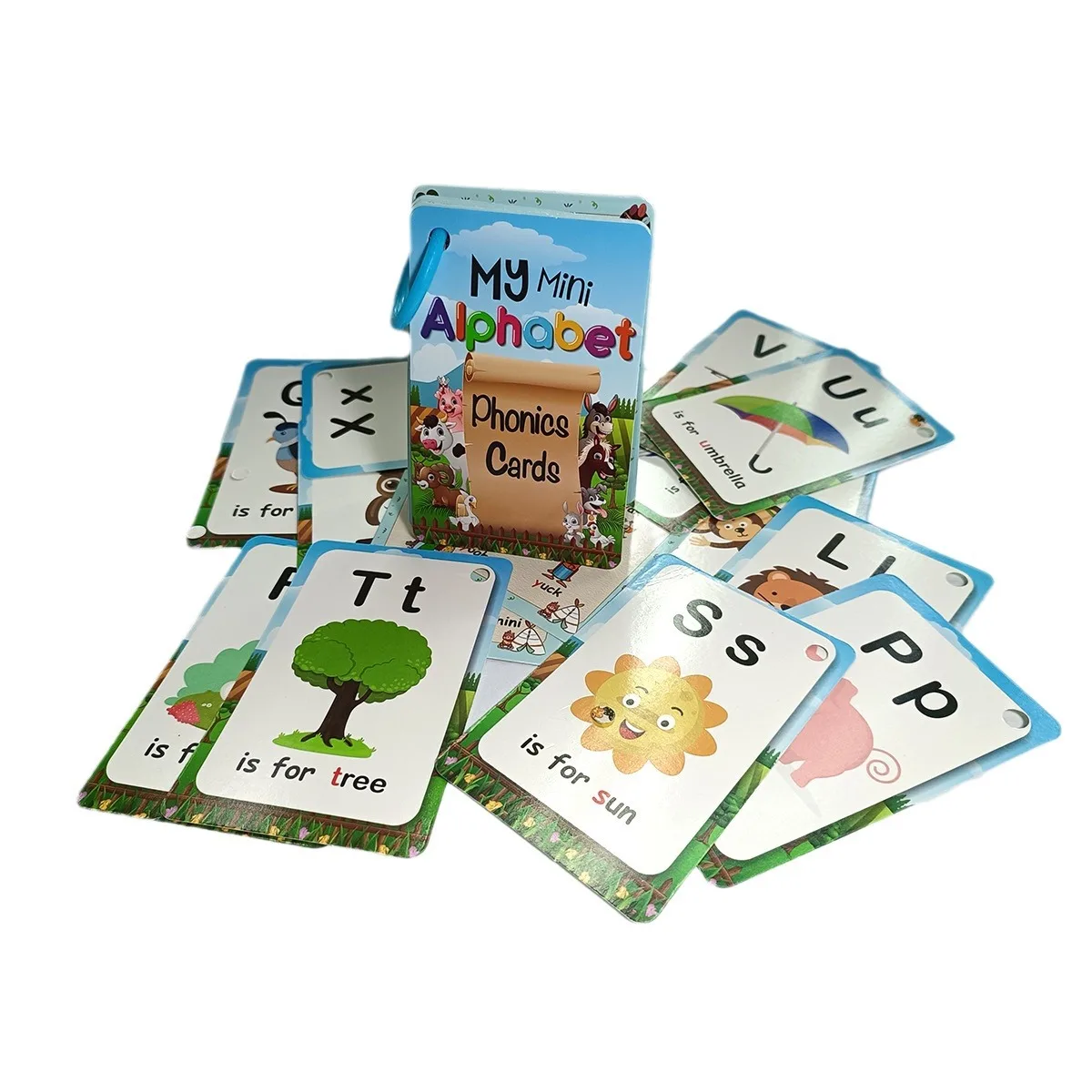 27 enlightenment English  cards, educational and waterproof children's early education learning and cognition cards