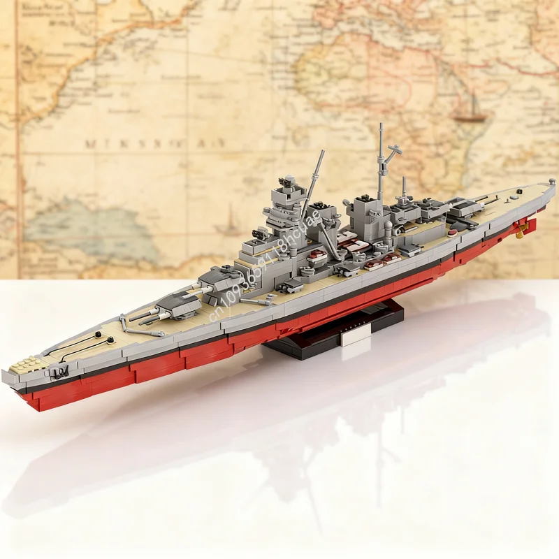 3333 elementy MOC H Friedrich Der Große Class Battleship Icons Model Klocki Konstrukcyjne Architektura Zabawki Prezenty Świąteczne Klocki dla Dzieci