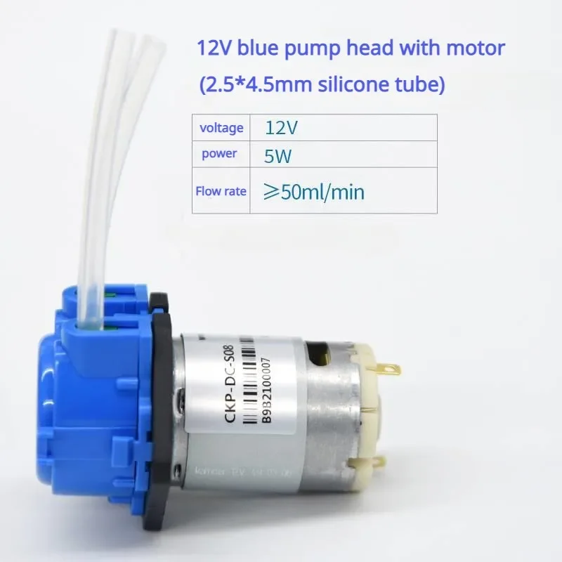 Mały Mini perystaltyczny DC 12V mikro pompa zastrzykowa pompa cieczy odwracalny pomiar laboratoryjny w akwarium