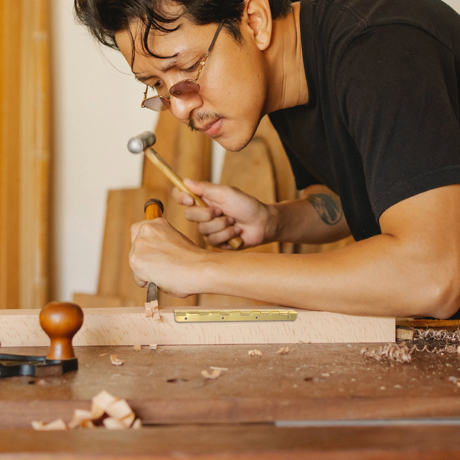 

2pcs Long Piano Hinge 150mm Metal Hinges for Wooden Boxes Decorative Iron Crafts Heavy Duty Jewelry Case Retro Style