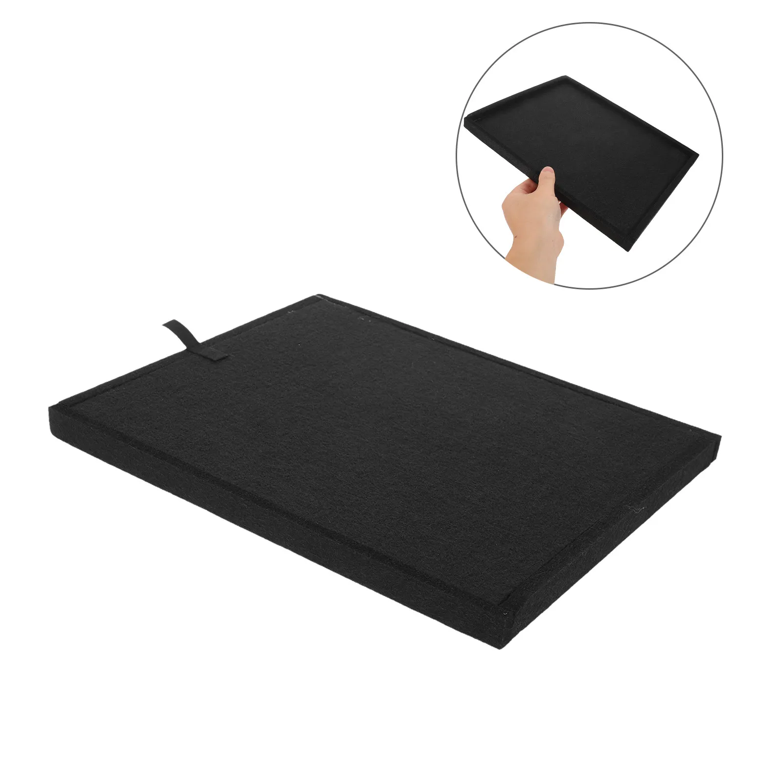 6 Vassoi Portaoggetti Impilabili in Feltro per Puzzle da 1000 Pezzi, Nero, Portatile, Organizzatore per Puzzle e Oggetti Vari