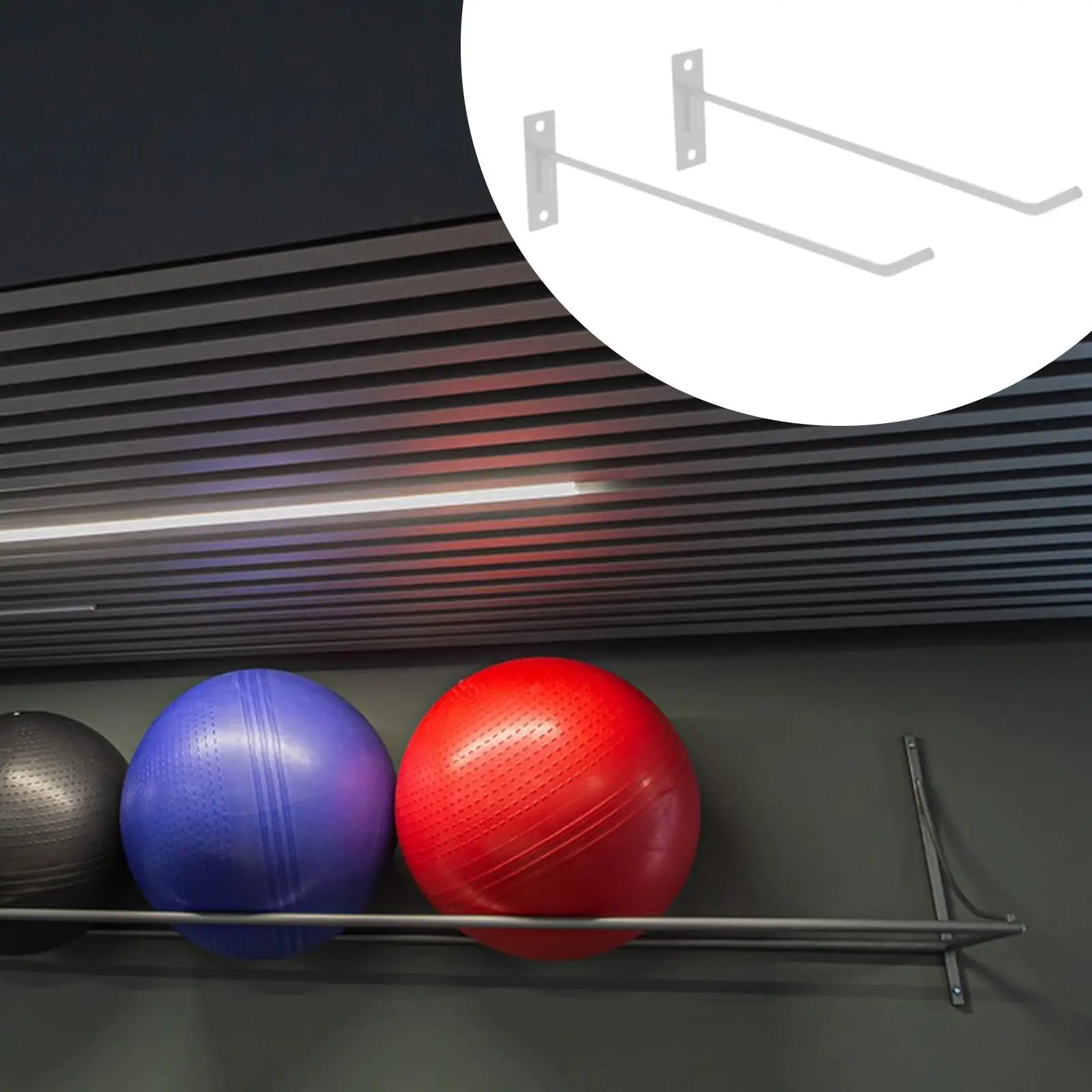 Exercise Ball Holder Space Saving Iron Wall Rack Organizer for Fitness Balls and Gym Equipment Storage Solution Exercise Ball Holder Space Saving Iron Wall Rack Organizer for Fitness Balls and Gym Equipment Storage Solution
