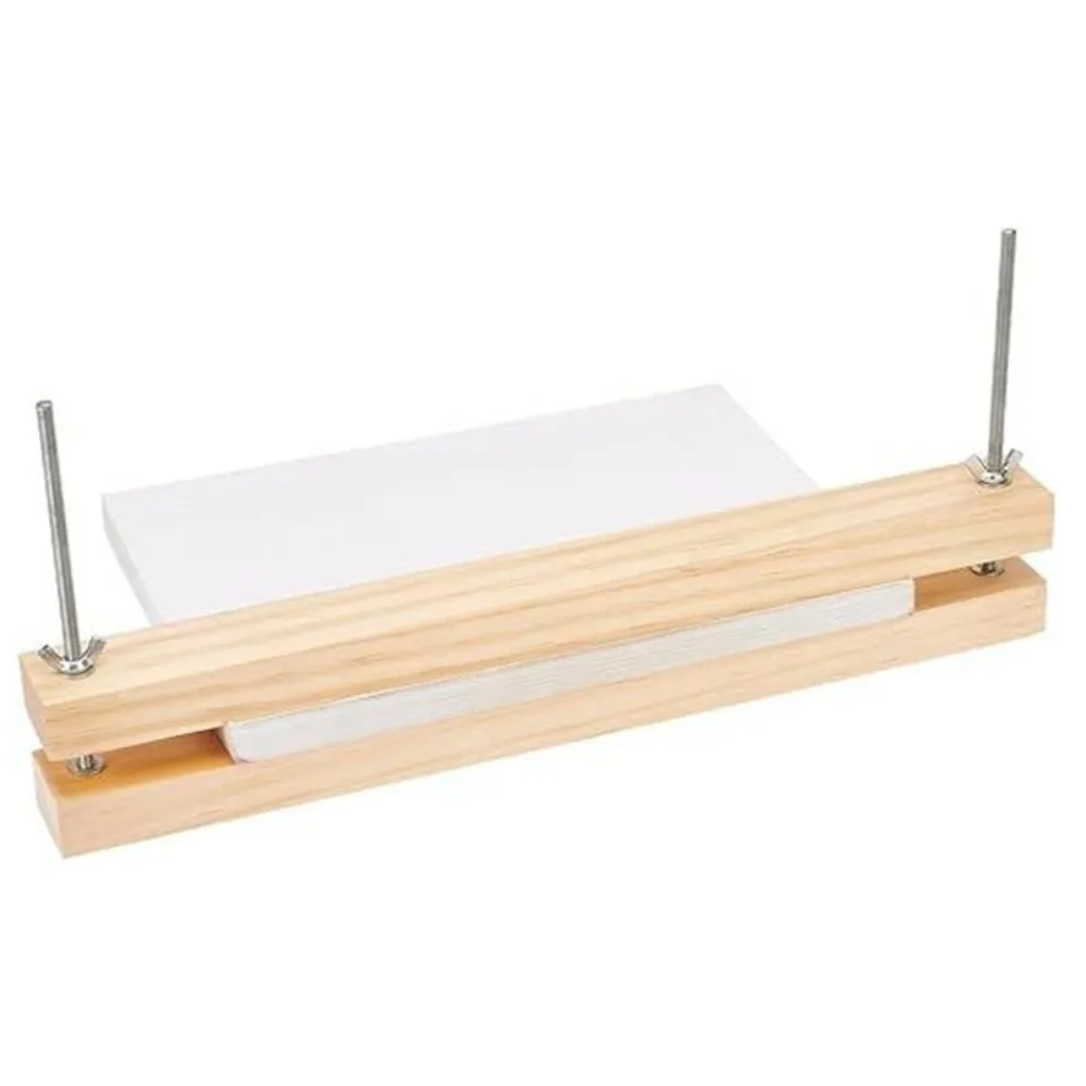 Multifunctional Flat Paper Press Machine Portable Sturdy Binding Machines Practical Convenient Wooden Book Press Home