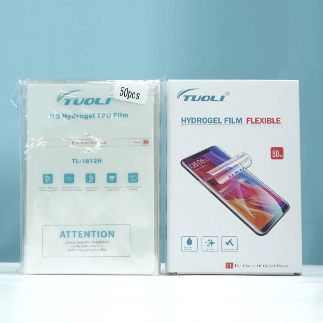 TUOLI 50pcs TL1812H HD Hydrogel Film For Phone Tablet Screen Protector Universal TL168 TL568 Intelligent Cutter Machine Plotter