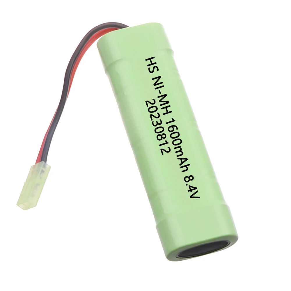 7S 2/3A 8.4V 1600mAh NiMH płaski akumulator z ładowarką do pistoletów Airsoft MP5, blizna, M249, M240B, M60, G36 części