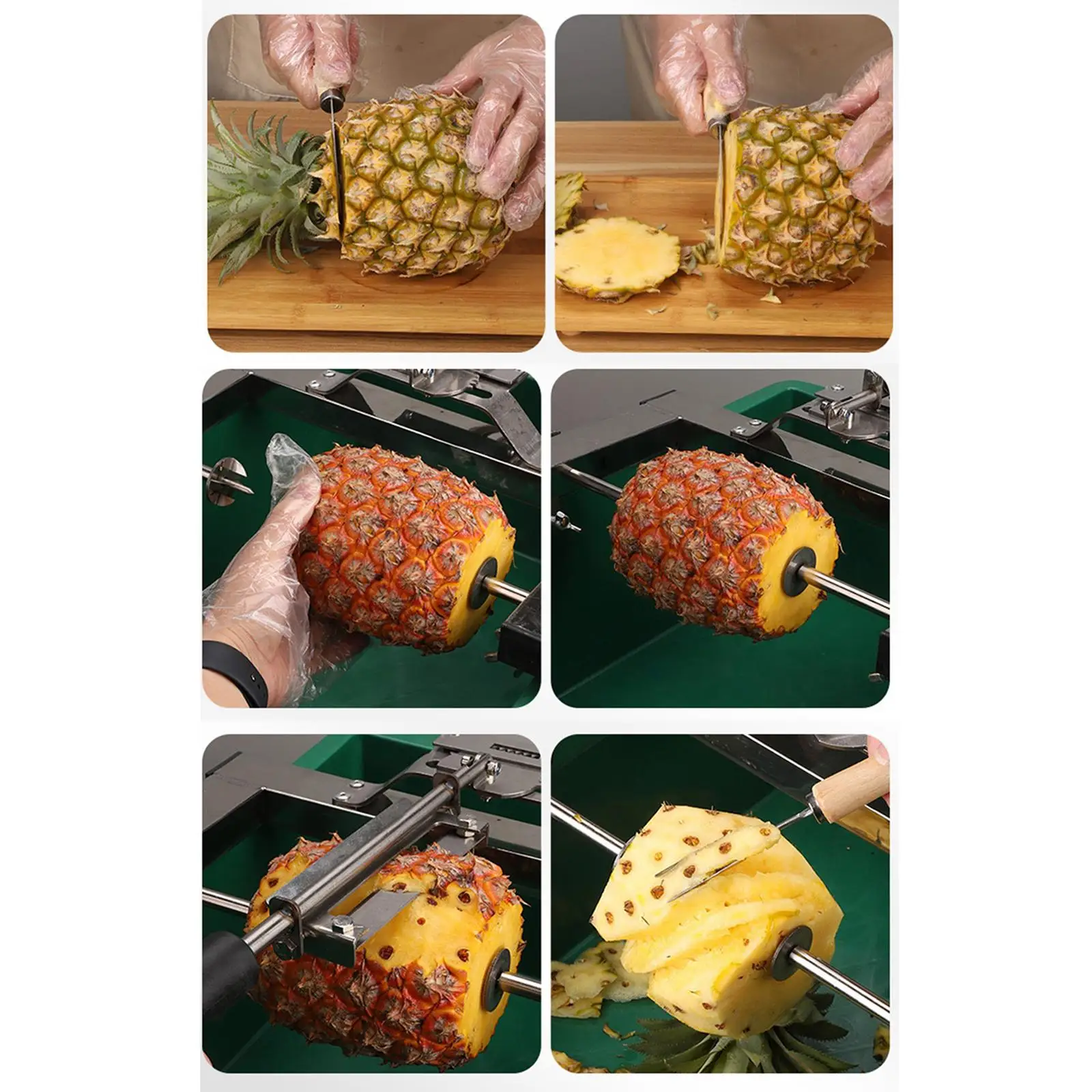 

Нож для чистки ананасов из нержавеющей стали, премиум-класса, прочный, для коммерческого использования, супермаркетов, дома и кухни