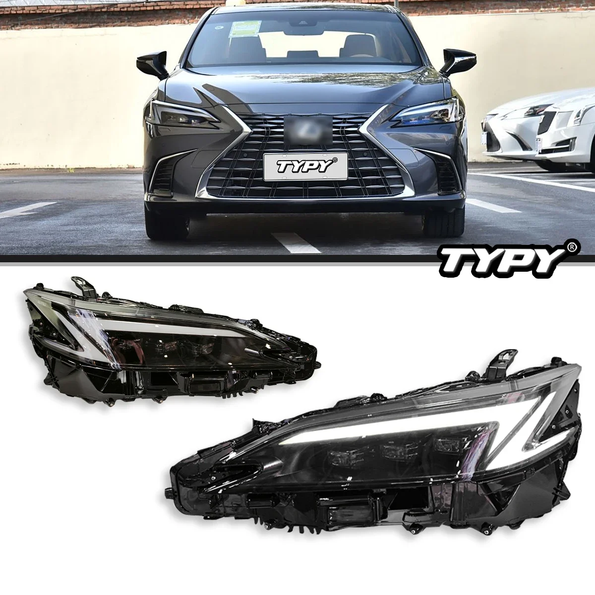 

Автомобильные фары TYPY для Lexus ES, фары 2018-2024, светодиодные фары для проектора, дневные ходовые огни, автомобильные аксессуары