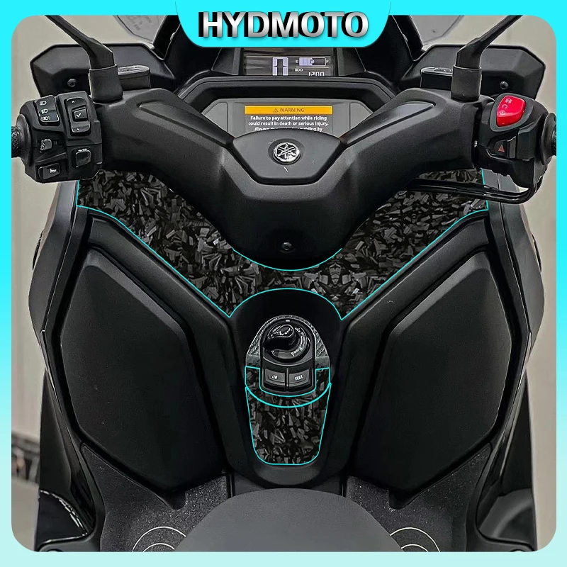 Yamaha XMAX300 TECH 2024 오토바이 단조 탄소 섬유 스티커, 연료 탱크 보호 스티커, 개조 부품, 자동차 액세서리