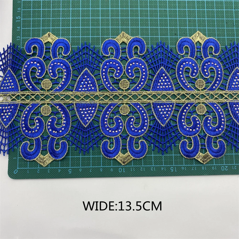New Rhinestone Lace Trim with many colors for dress 9.5yards