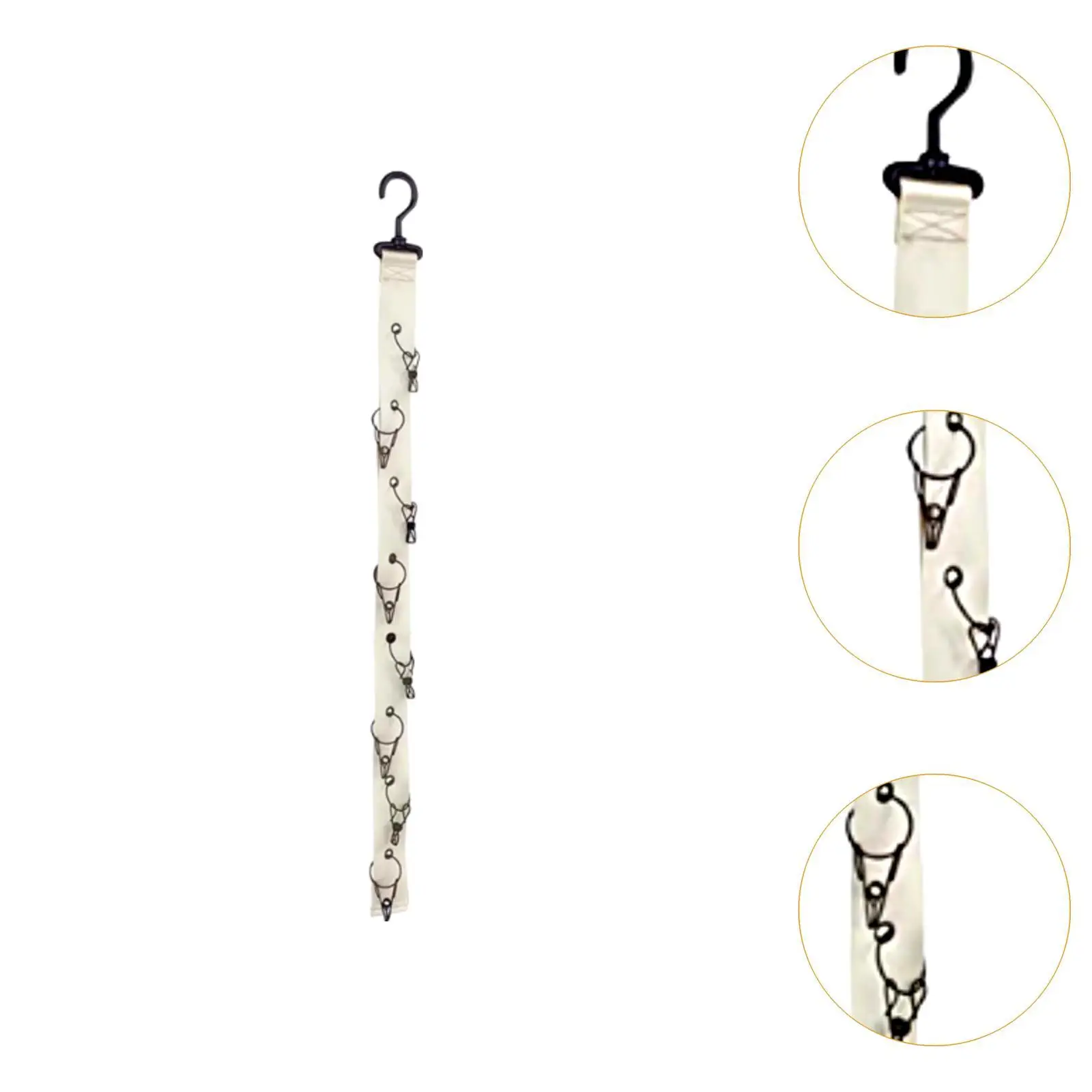 منظم تعليق الدمية، حامل حيوانات محشو معلق، متانة وعملية مع مشابك، حزام عرض لتخزين الدمى فوق الباب