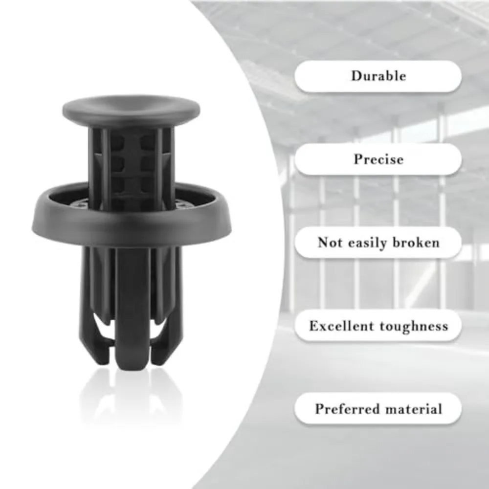 100pcs 100PCS Front Bumper Clips Plastic Rivets Push Type Car Plastic Rivets OE 91505-TM8-003 Auto Bumper Clips