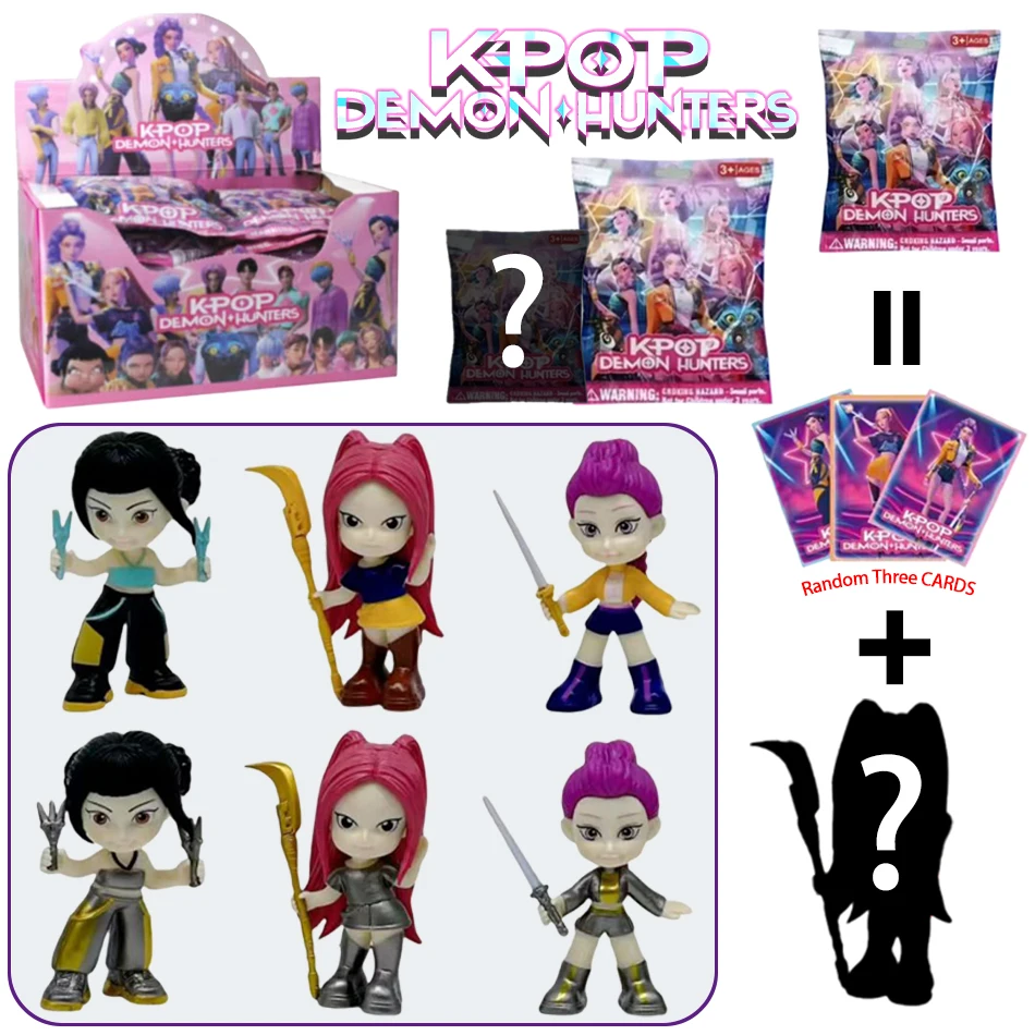 

24 шт., аниме KPop, охотники на демонов, группа RUMI MIRA ZOEY, фигурка, глухая коробка, модель из ПВХ, коллекционный декор, детские рождественские игрушки