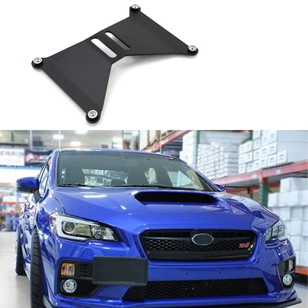 Racing ALUMINUM Front License Plate Holder Relocation Kit For Subaru WRX STi Toyota Scion FRS BRZ