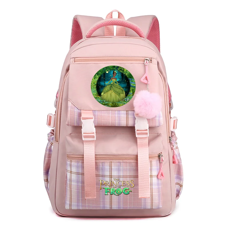 

Disney The Princess and the Frog Backpack Boys Girls Student Schoolbag Children Teenager Large capacity Knapsack Travel Rucksack