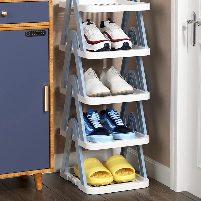 2/3 Layers Stackable Shoe Rack Bedroom Dormitory Shoes Storage Shelf Entrance Space-Saving Shoes Cabinets Household Storage Rack