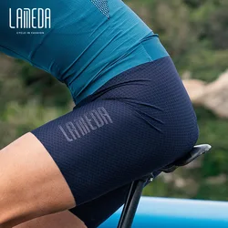 Lameda Men Cycling Bib Shorts Pants Summer Breathable Cycling Shorts Pant Pad High Easticity Bicycle  Cycling Clothes for Men