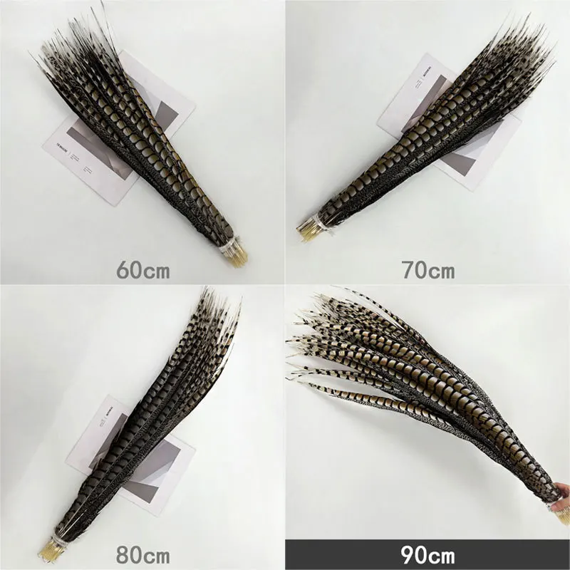 ขนหางไก่ฟ้า 10 ชิ้น ขนาด 60-90 ซม. ของแท้ สำหรับงานแต่งงาน งานรื่นเริง งานเต้นรำ ชุดแฟนซี ตกแต่ง