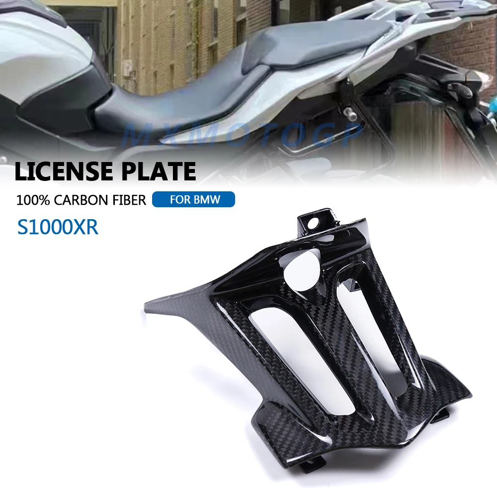 

License Plate Holder For BMW S1000XR S1000 XR 2015 2017 2018 2019 100% Carbon Fiber License plate Fairing Motorcycle Accessories