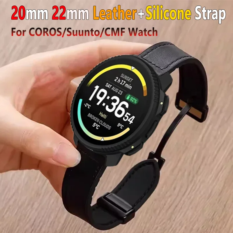 20Mm 22Mm Leather+S… - image