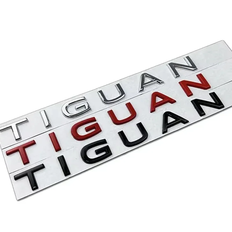 Metal Alloy Car Rear Trunk Emblem for Volkswagen TIGUAN Logo Letter Badge Sticker Decal  Auto Styling Accessories Decoration