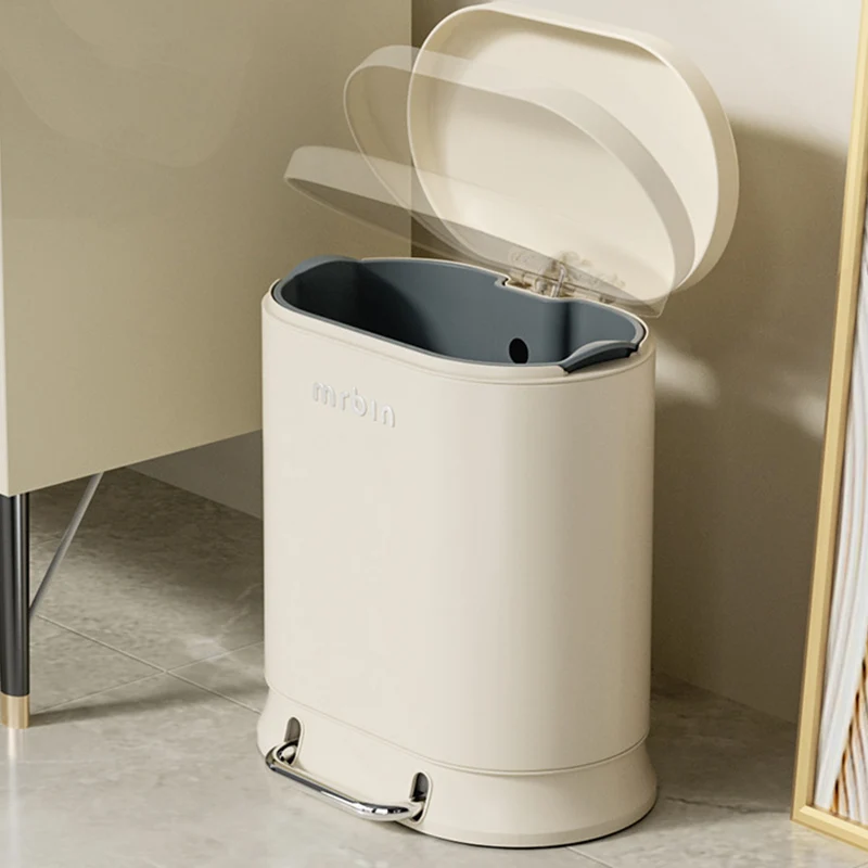 Large Capacity Waste Bins with Pedal Waste Bins with Lid Office Trash Can Bathroom Supplies Trash Can Kitchen and House Items