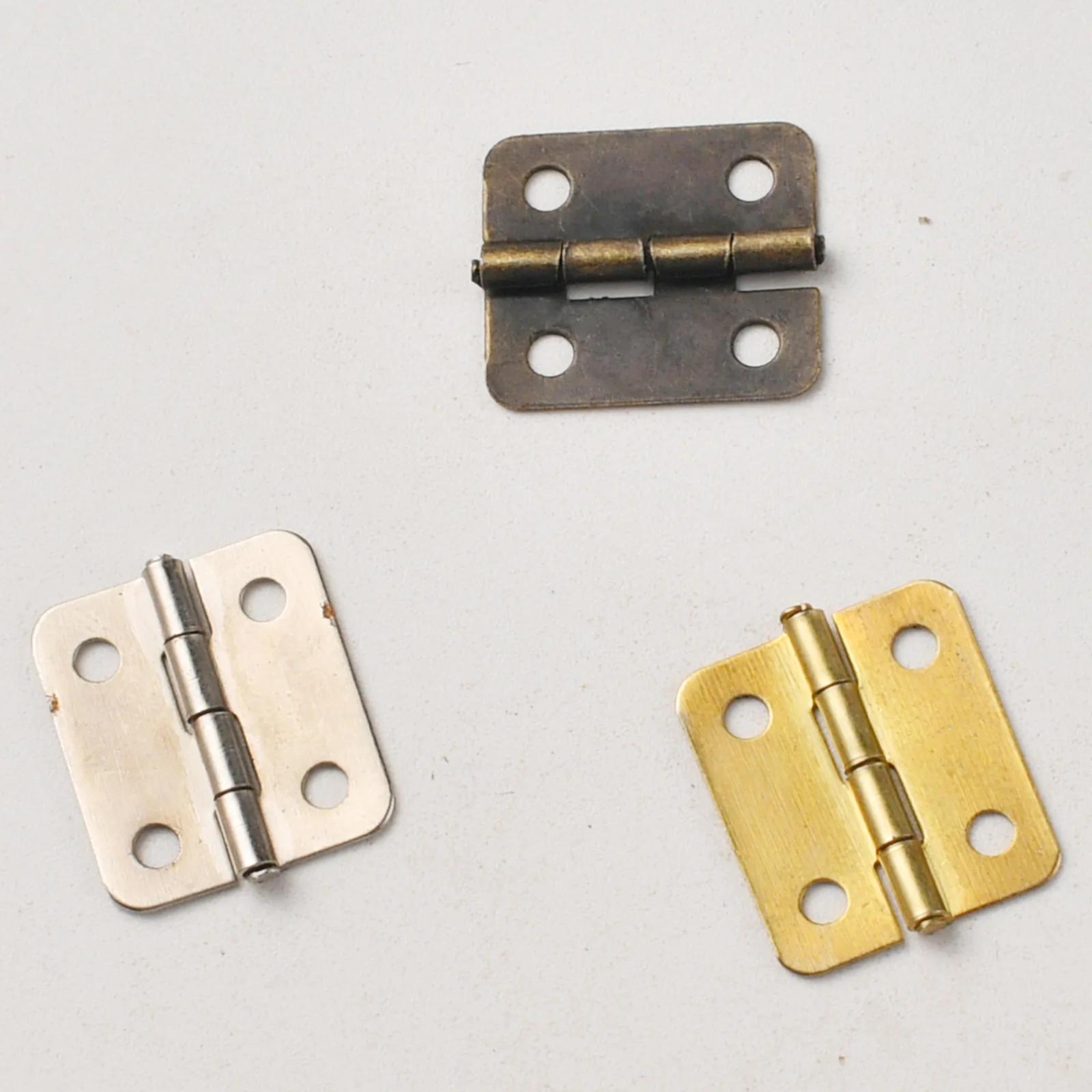 6 minutes rounded corners 16 * 13mm iron sheet flat hinge wooden box hinge packaging iron sheet thickness 04 wooden box accessor