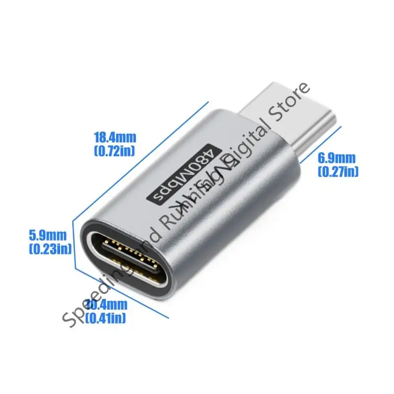 1pc 5V 5.1K Resistors USB C Adapters Type-c Male To Female Chargers Adapters for Shaver Headphone Fan Charging