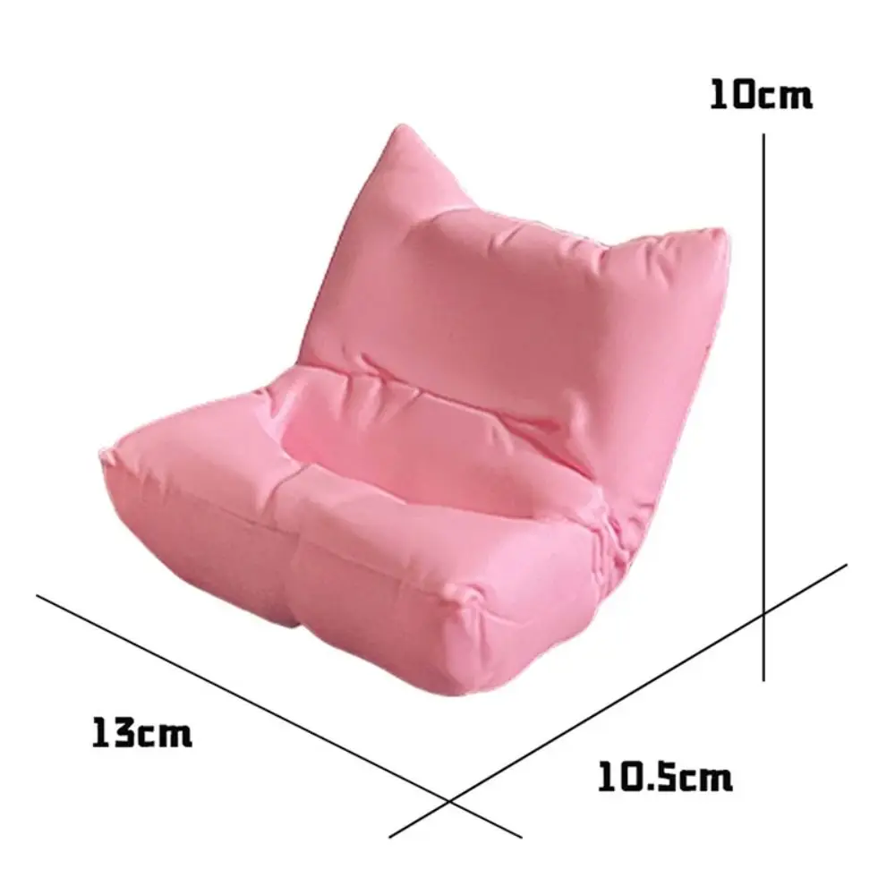 Charger Hole Sofa Phone Holder Desktop Ornament Mobile Stand Phone Bracket Macaron Color Kawaii Chair Phone Rack