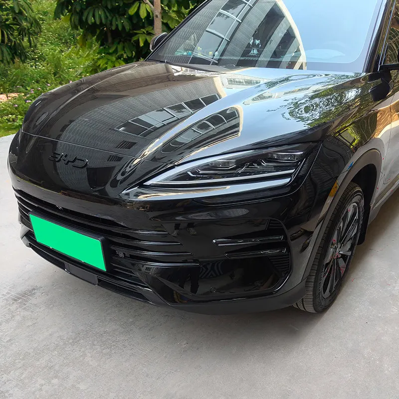 Car front logo badge badge 3D black sticker suitable for BYD Seal U Sealion 6 DM-i EV Song PLUS car exterior styling modificatio