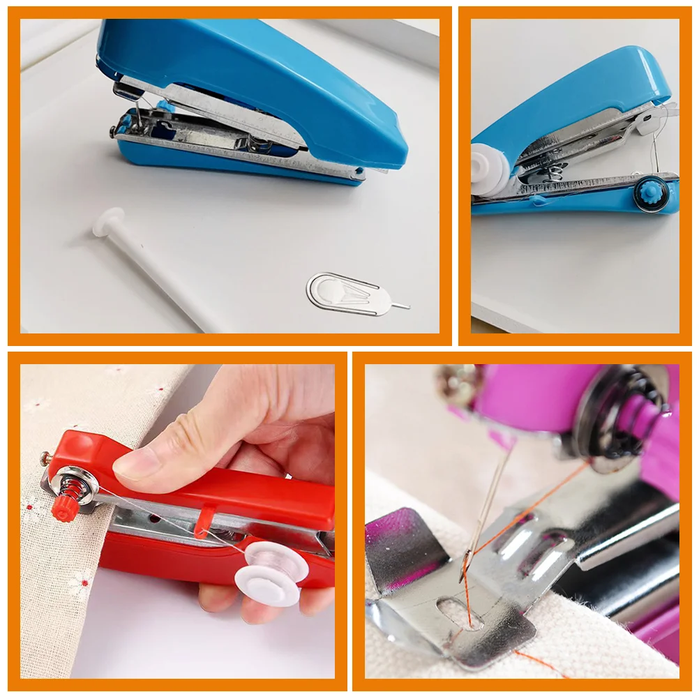 

4Pcs Professional Sewing Machine Set Portable Multi-Functional Sewing Supplies for Home Emergency Needs Mending Machine