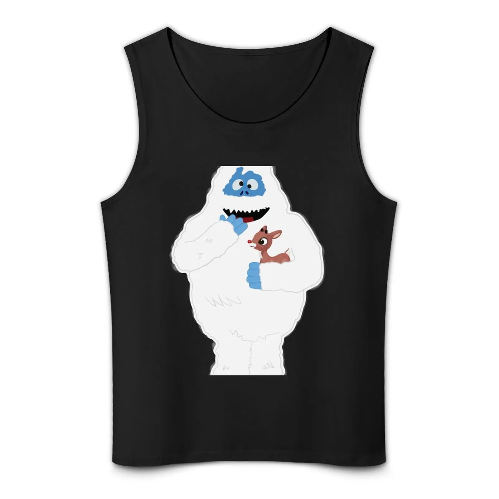 Classic Christmas Abominable Snowman with Rudolph ? GraphicLoveShop Tank Top cute tops summer clothes T-shirt men