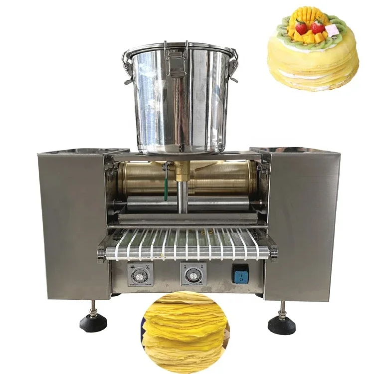 for Commercial Automatic Mini Mille Crepe Cake Machine Automatique Thousand Layer Cake Pancake Skin Crepe Maker Machine Price