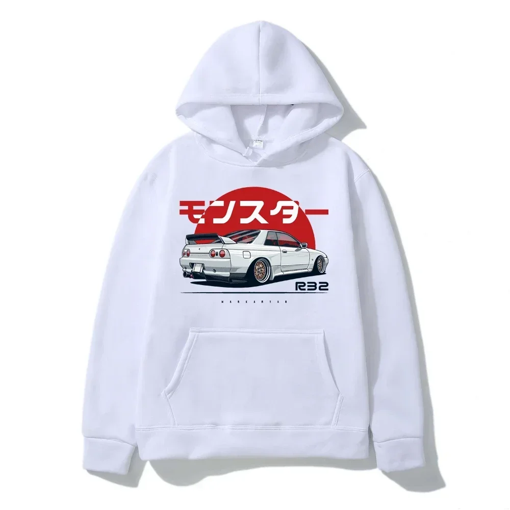 Hoodie Casual Oversized Pullover Popular Sweatshirt Monster Skyline R32 Print Fashion Trend Clothing S-3XL 2024 New Men/Women