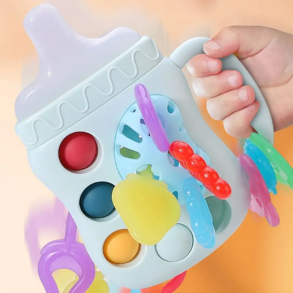 Alimentatore Pull String Sensoriale Giocattoli per bambini Educativi Morbidi Manhattan Grab Ball ABS Food Grade Baby Hand Ball Giocattoli Giocattolo di apprendimento