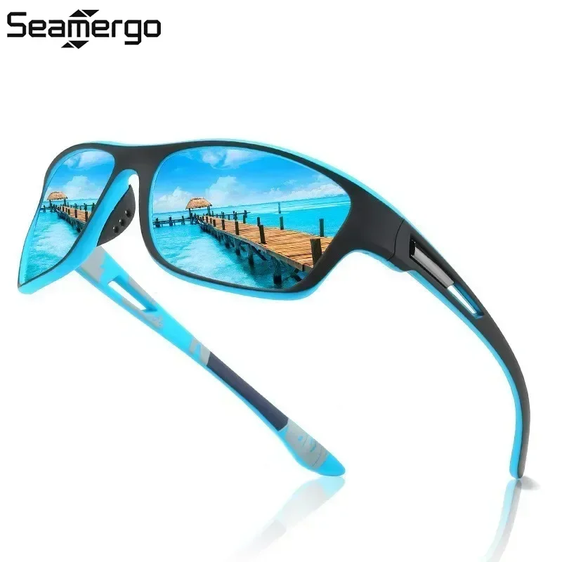 

SEAMERGO Neutral Fashion Sports Sunglasses Men's Polarized Color Lens Series Dustproof Glasses Outdoor UV400 Protective Glasses