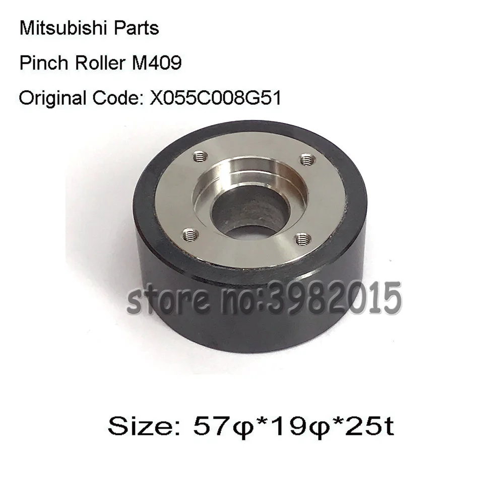 WEDM Parts Ceramic Pinch Roller M409 Original Code X055C008G51 for Mitsubishi Roller Low Speed Machine