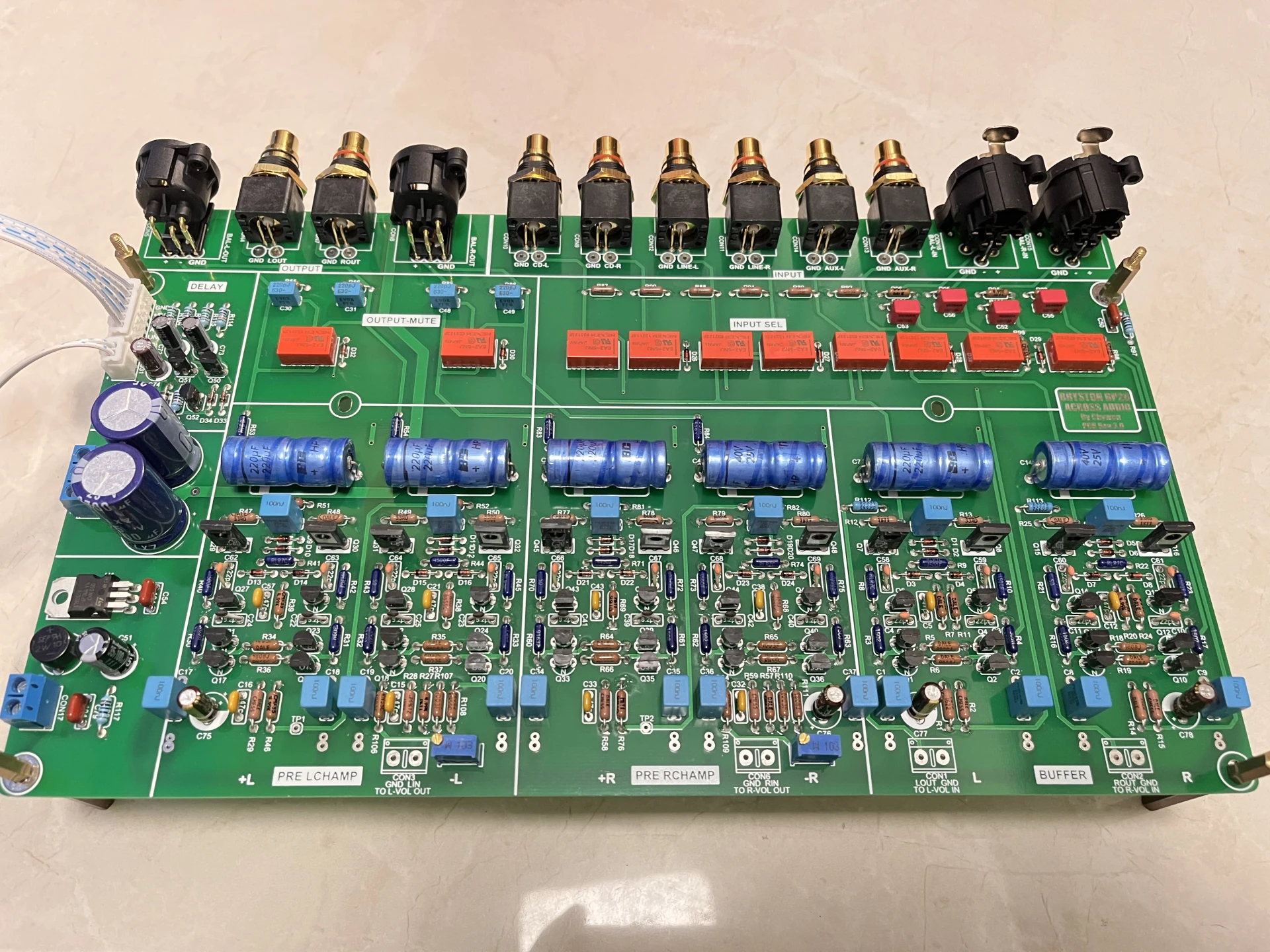 HiFi  BRYSTON BP26 Fully Balanced Preamplifier Bare Board PCB 3 Groups RCA+1 Group BAL Input