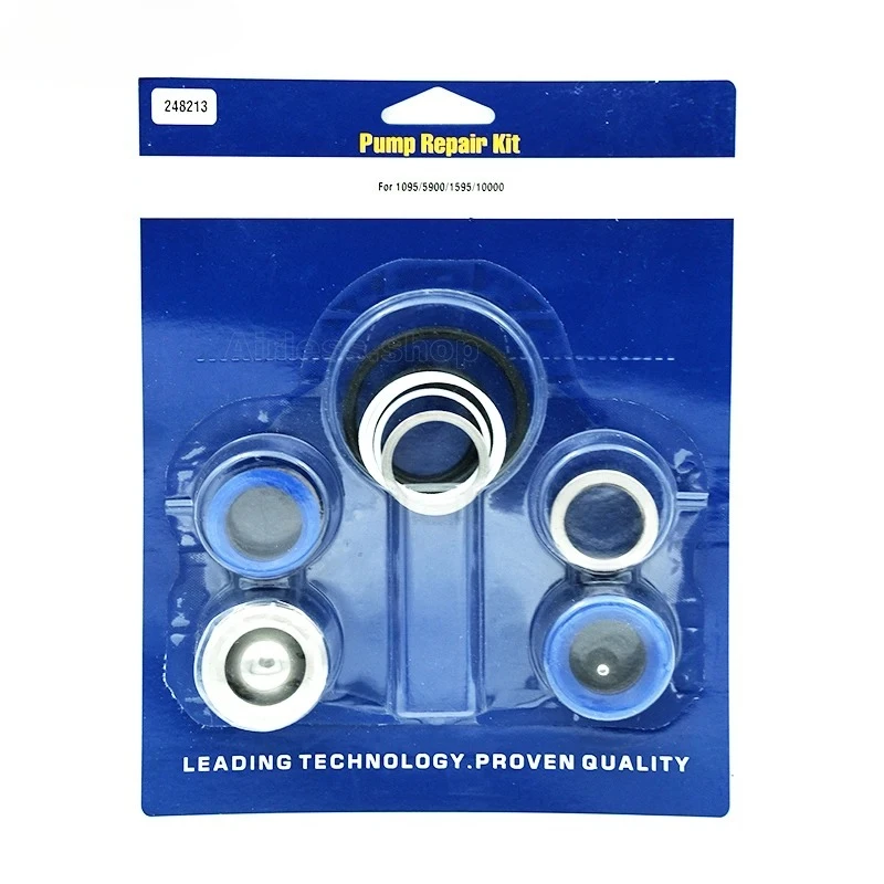 طقم تعبئة البخاخ بدون هواء 244194 248212 248213 249123   طقم إصلاح بدون هواء 395 695 1095 7900 طقم حزمة المكبس جزء مضخة الصيانة