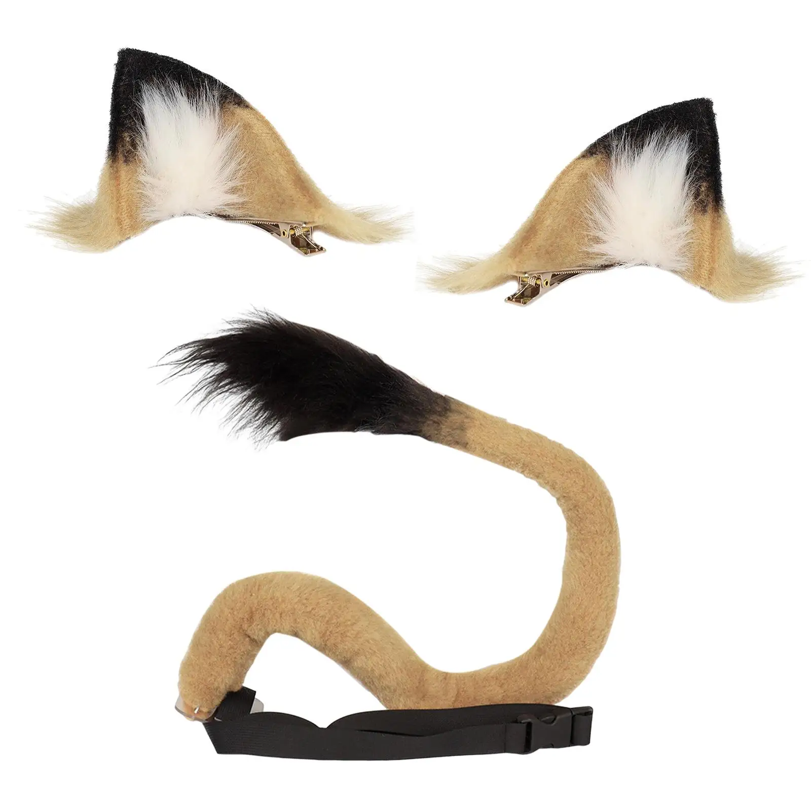 Pelúcia Clipe de Cabelo Caudas para Adultos e Crianças, Lion Ears, Animal Headband, Fantasia Cosplay, Acessório Traje, Moda, Clipes Menina