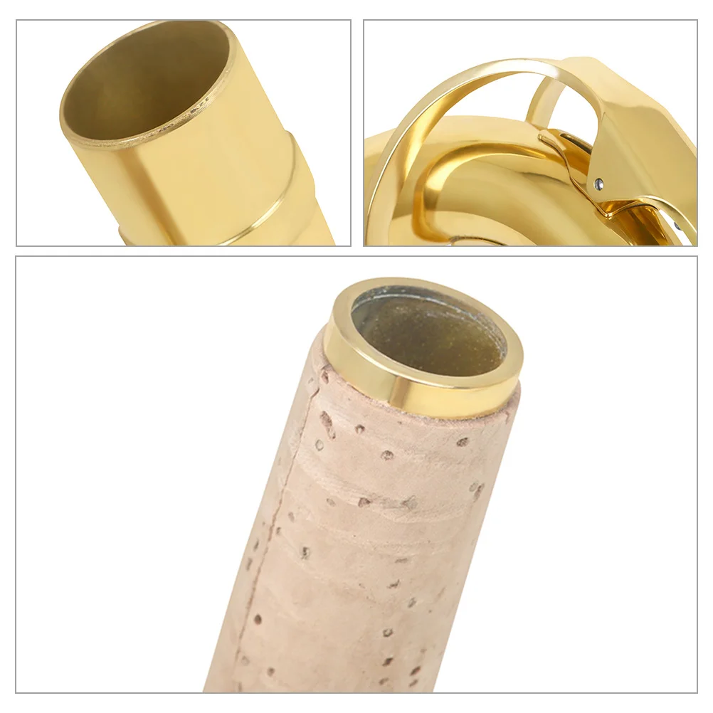 

Saxophone Neck Tube Alto Cork Accessories Set Replacement Tenor Kit Joint Brass