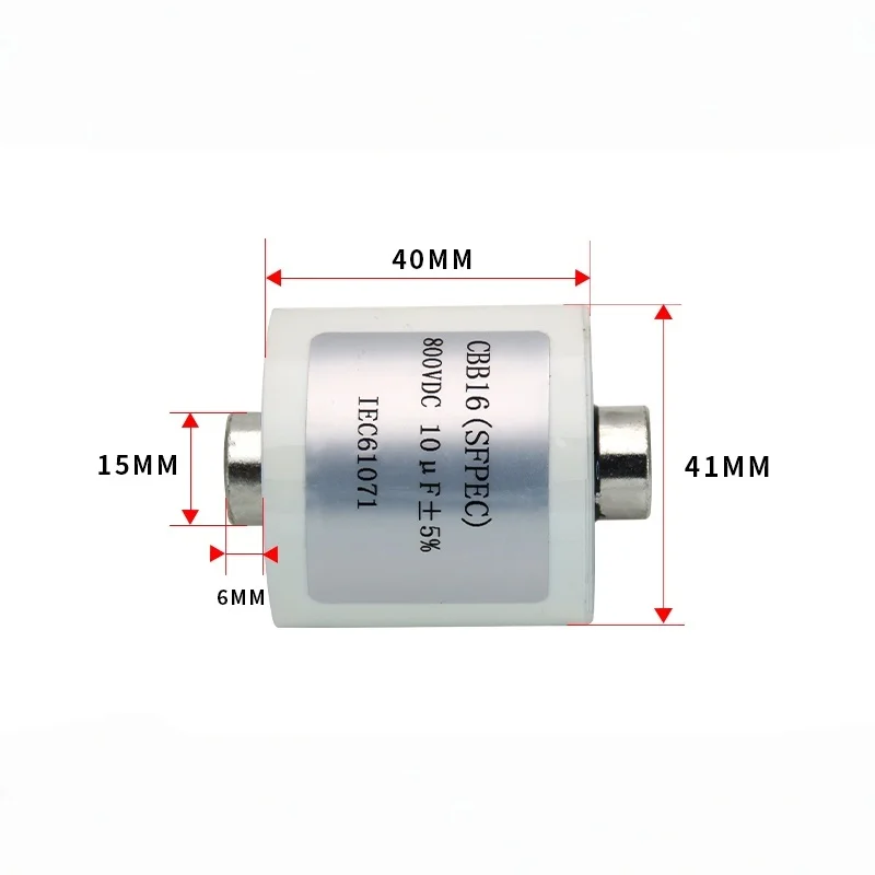 1PCS CLB 800V 10UF DC Filter Bus Support Film Capacitor