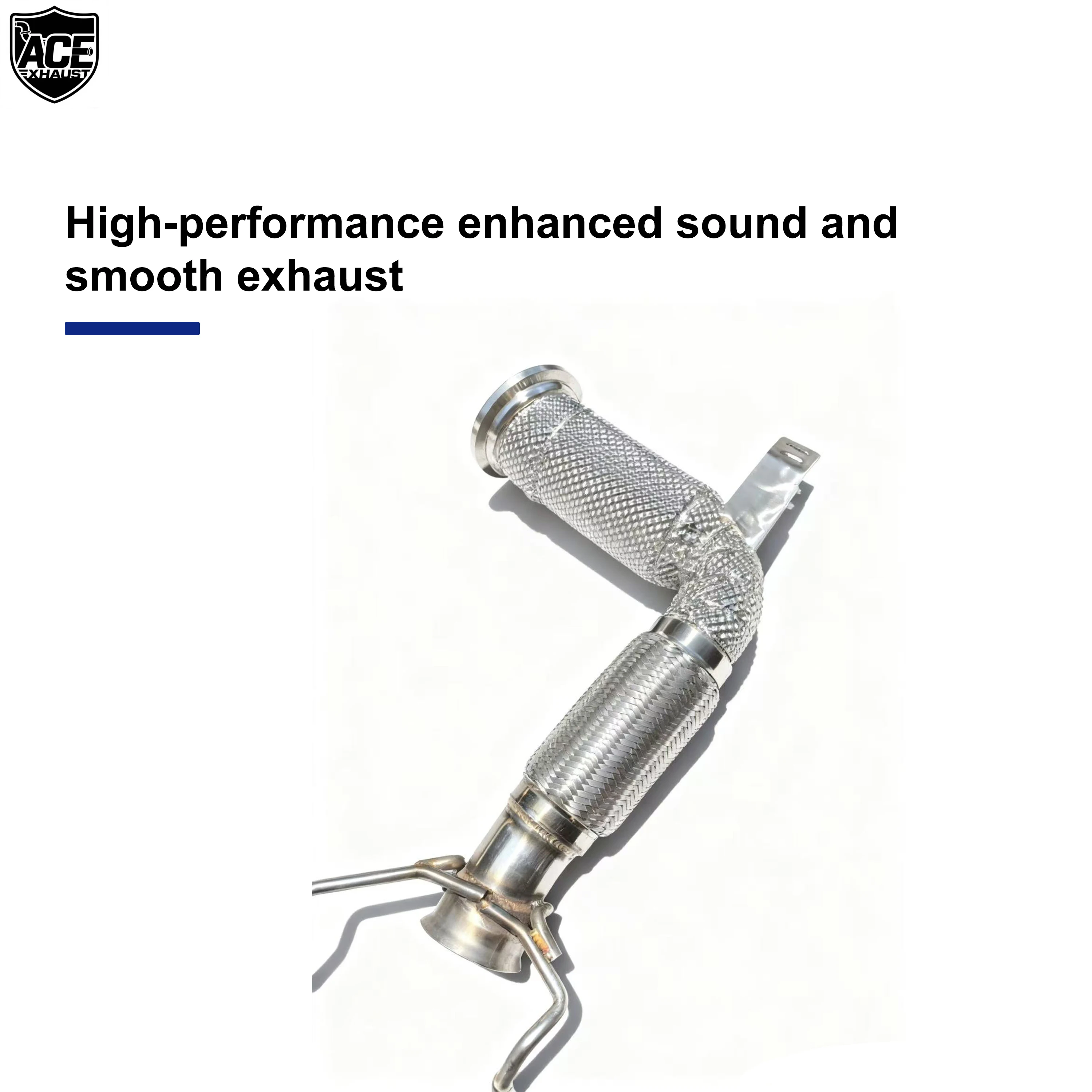 ACE Hochleistungs-Downpipe für MINI Cooper S JCW F56 B48 2.0T Auspuff Sport-Kat Downpipe Leistungsauspuffsysteme – Detail 7