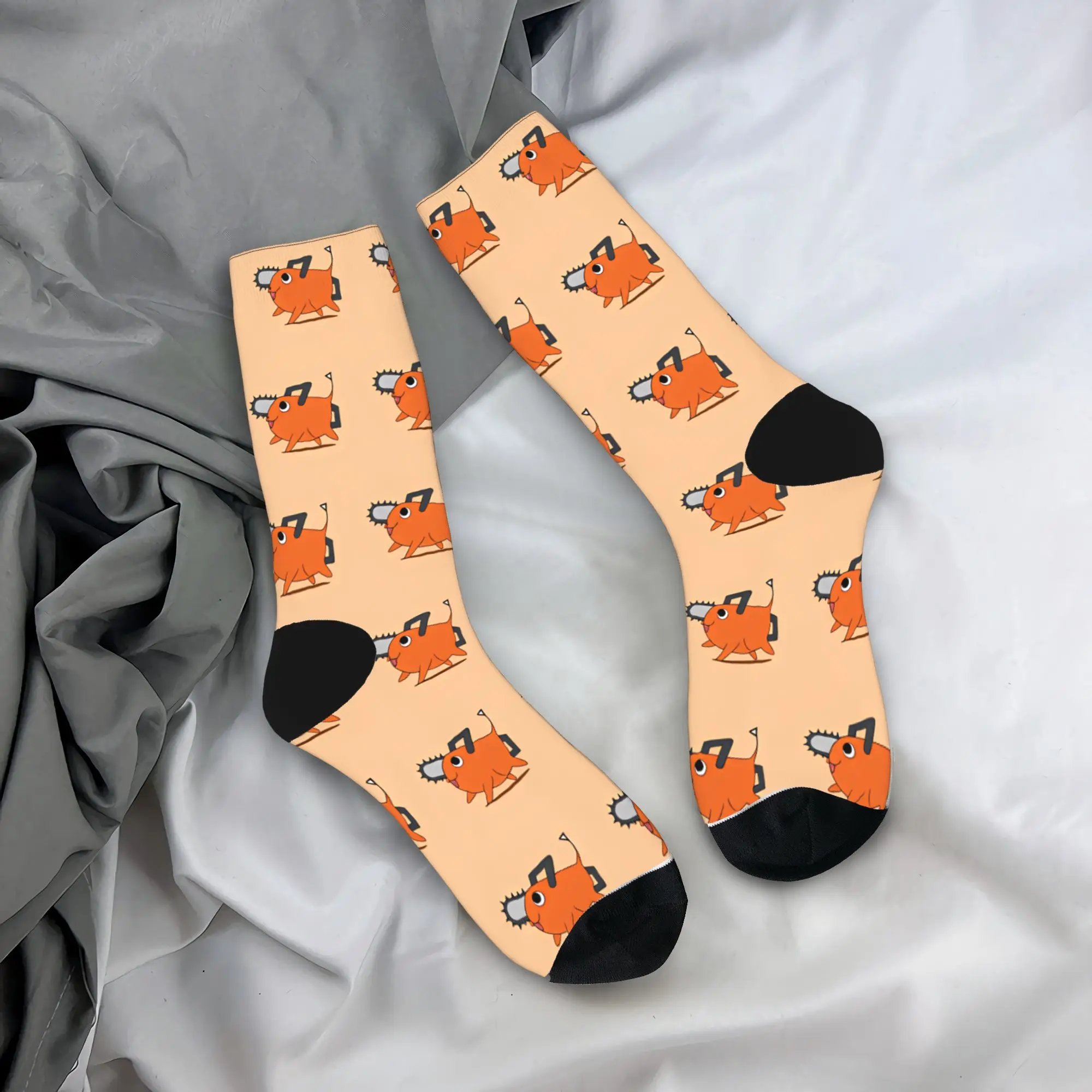 Women Men Socks Chainsaws Man Pochita Stockings Autumn Korean Medium Soft Socks Graphic Climbing Anti Sweat Socks