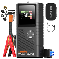 AdoreTrip 6000A 20000mAh Car Portable Jump Starter With Air Compressor 12V Car Battery Starter Booster Starting Device