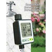 Large LCD Automatic Garden Watering Timer With Rain Sensor For Lawn Irrigation Spray Controller Watering Equipment