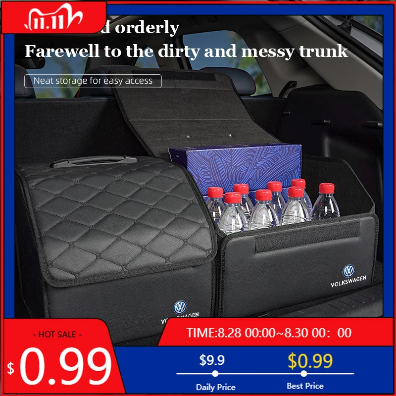 

Колпаки-органайзеры для багажника автомобиля, складная сумка для хранения, аксессуары для Volkswagen Golf GTI Magotan R-Line R T5 T-ROC Pass