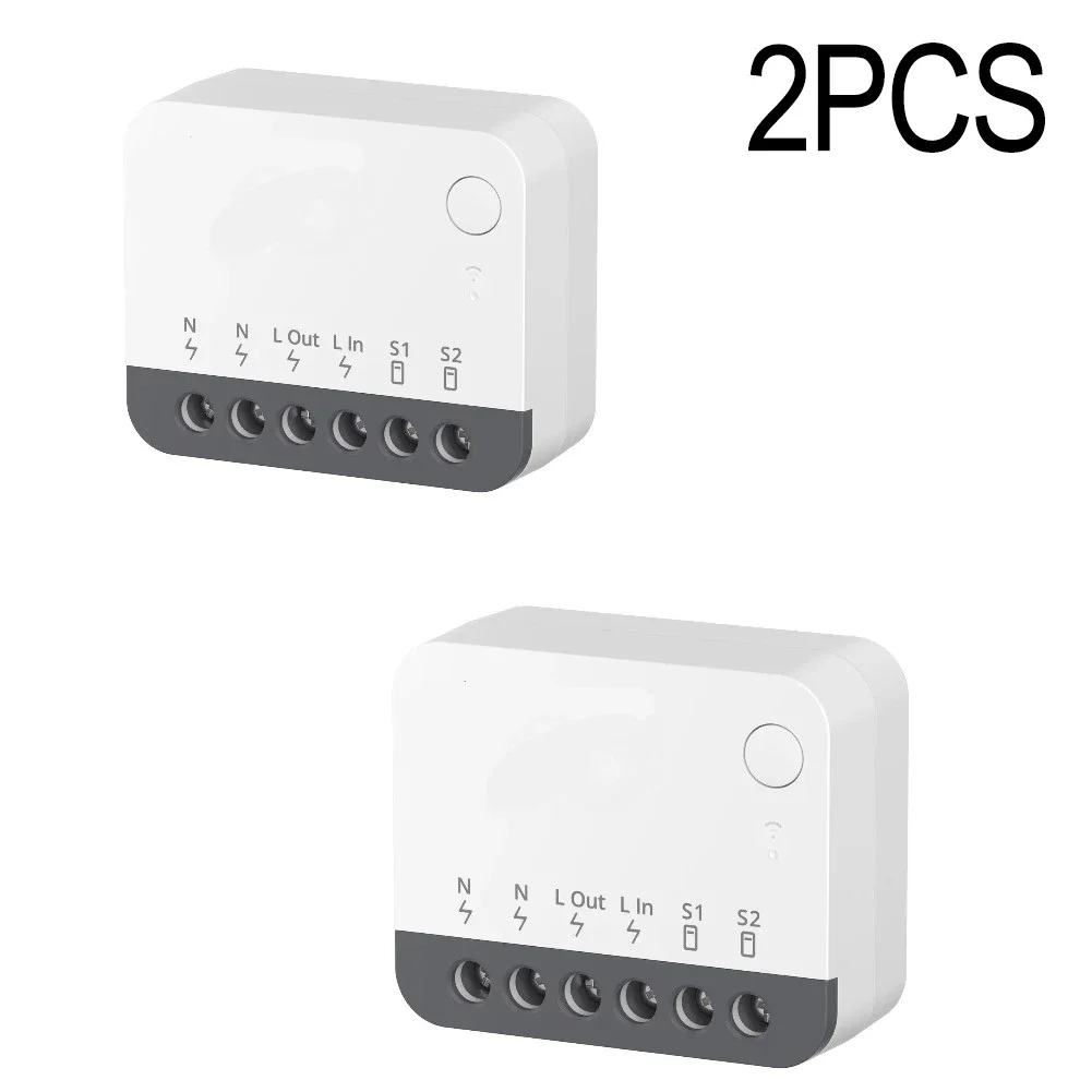 مفتاح أتمتة المنزل ZBMINIR2 مفتاح ذكي 120 فولت جهد التشغيل تصميم مدمج لسهولة التركيب لـ ZigBee Hub